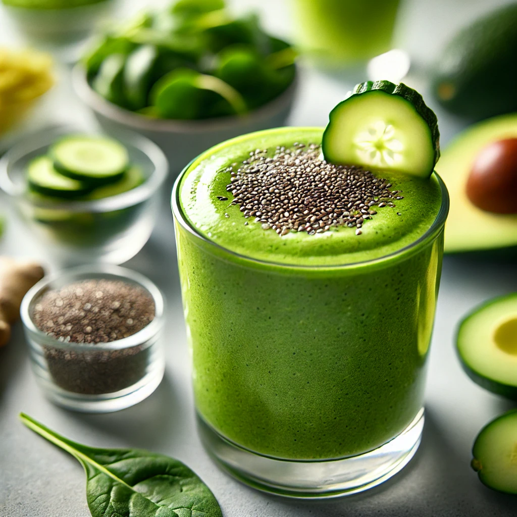 Detox Green Smoothie in a glass